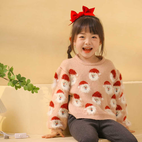 Lesmart Kid's Long Sleeve Knit Christmas Sweater Tops