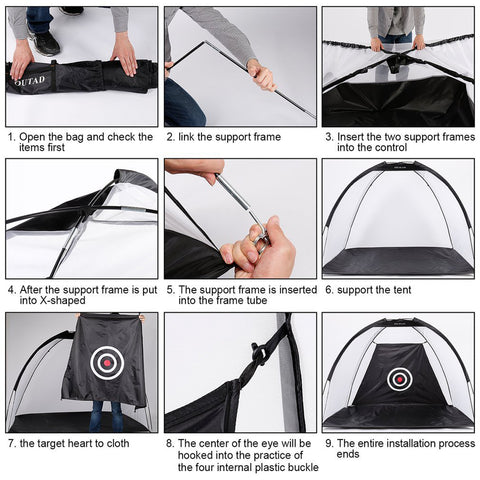 Lesmart Golf Practice Net with Target