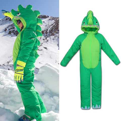 Lesmart Kids Unisex Waterproof Animal One Piece Snowsuits