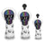 Lesmart Skeleton Leather Golf Club Headcovers with Magnetic