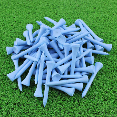 Lesmart 100Pcs Professional Bamboo Golf Tees 2-3/4 Inch