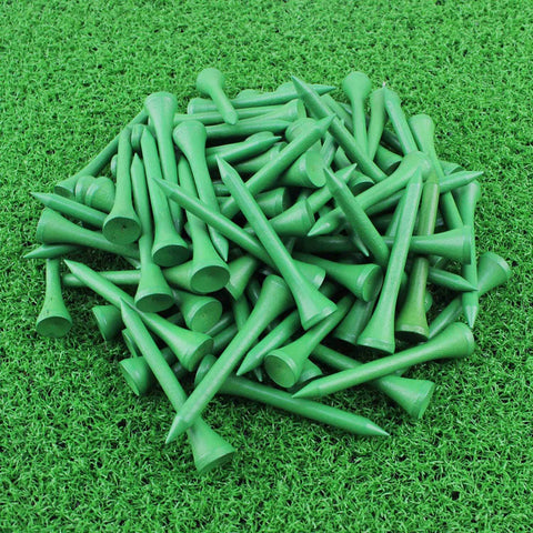 Lesmart 100Pcs Professional Bamboo Golf Tees 2-3/4 Inch