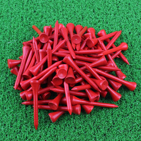 Lesmart 100Pcs Professional Bamboo Golf Tees 2-3/4 Inch