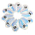 Lesmart 10Pcs/set Embroidery Number Golf Iron Headcover