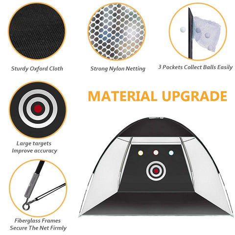 Lesmart 10x7ft Golf Hitting Training Aids Nets with Target Set