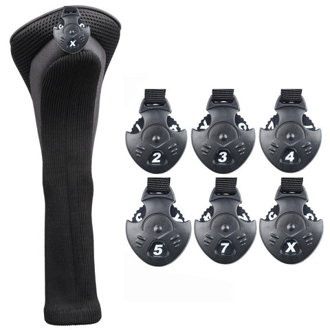 Lesmart 1 3 5 Fairway Woods Long Neck Knit Headcovers