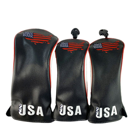 Lesmart 1 3 5 USA Stars and Stripes Golf Headcovers