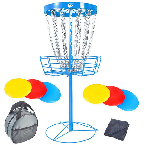 Lesmart 24-Chain Portable Disc Golf Basket Target