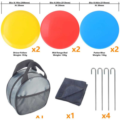 Lesmart 24-Chain Portable Disc Golf Basket Target