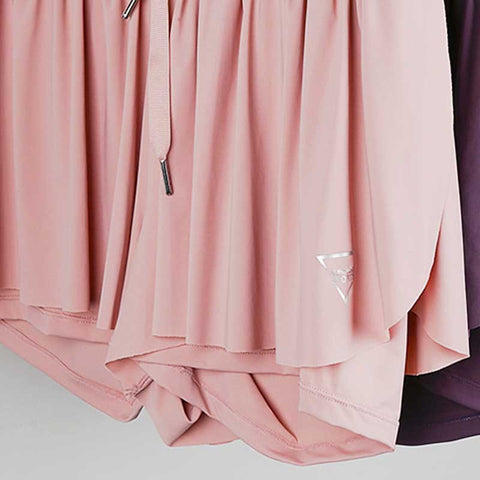 Lesmart 2 in 1 Flowy Gym Running Skirt