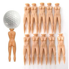 Lesmart 3" Nude Woman Plastic Golf Tees
