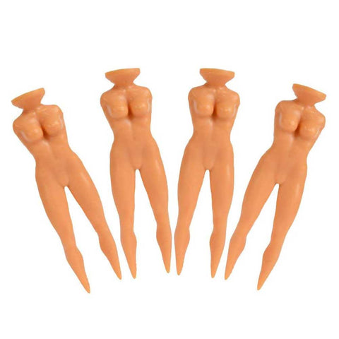 Lesmart 3" Nude Woman Plastic Golf Tees