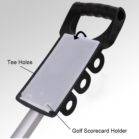 Lesmart 4-Wheel Foldable Golf Pull Cart with Score Board