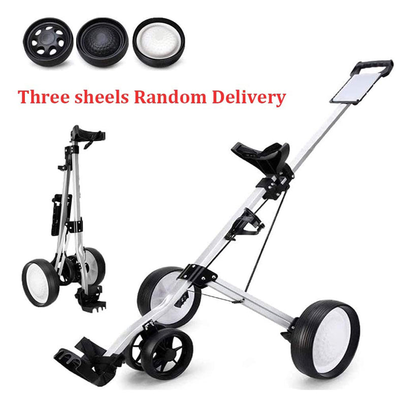 Lesmart 4-Wheel Foldable Golf Pull Cart with Score Board
