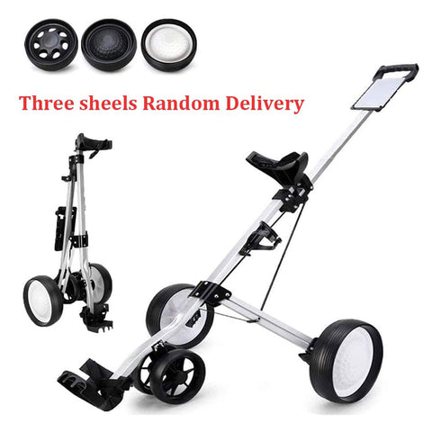 Lesmart 4-Wheel Foldable Golf Pull Cart with Score Board