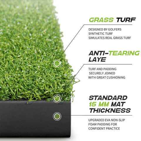 Lesmart 4-in-1 Artificial Turf Golf Hitting Mats