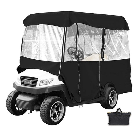 Lesmart 4 Passenger 300D Waterproof Sunproof Golf Cart Cover Roof