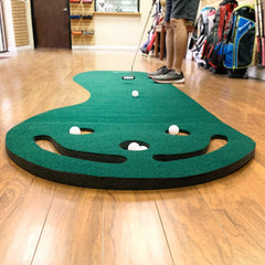 Lesmart 5 Hole Portable Golf Putting Mat, 9 x 3 feet