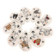 Lesmart 9pcs Synthetic Leather Golf Iron Cat Headcovers Set