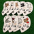 Lesmart 9pcs Synthetic Leather Golf Iron Cat Headcovers Set