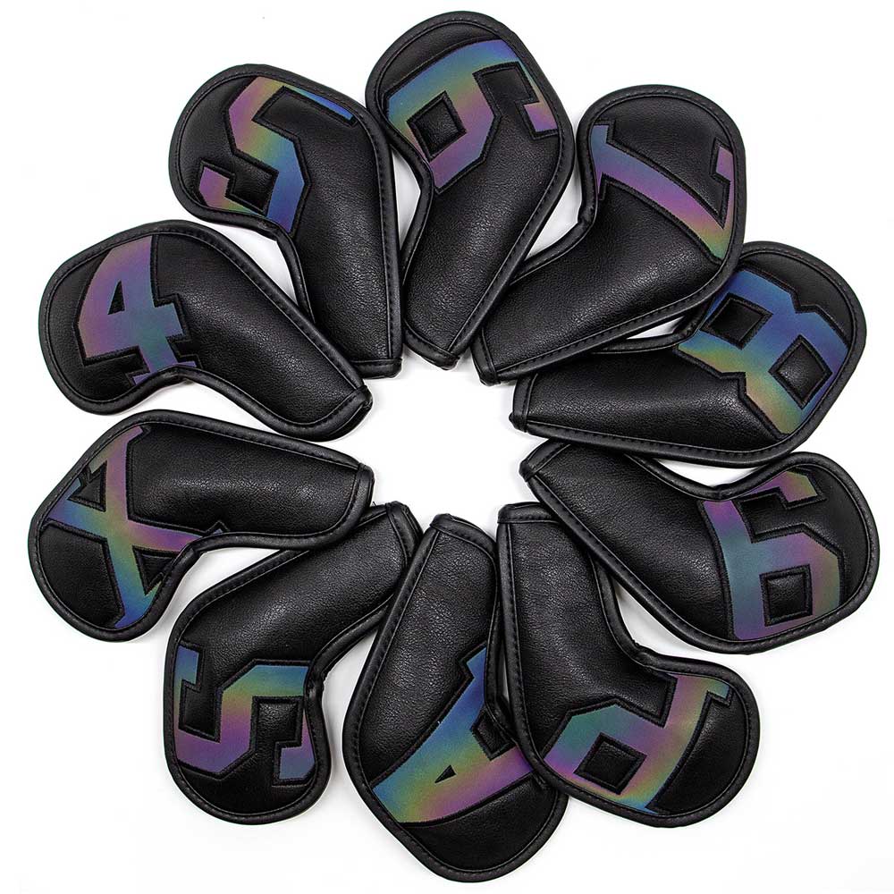 Lesmart Big Colorful Number Golf Iron Club Head Covers