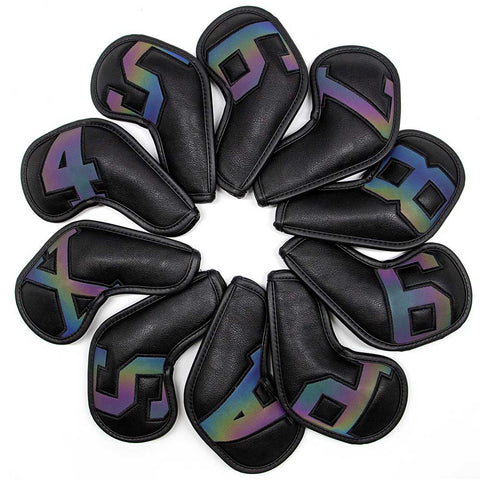 Lesmart Big Colorful Number Golf Iron Club Head Covers