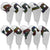 Lesmart Big Colorful Number Golf Iron Club Head Covers
