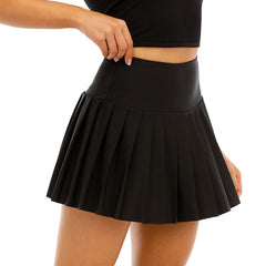 Lesmart Casual Mini Pleated Skater Skirt