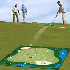 Lesmart Chipping Golf Game Mat for Adults and Family Kids