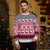 Lesmart Christmas Reindeer Snowflakes Ugly Holiday Knitted Sweater