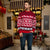 Lesmart Christmas Reindeer Snowflakes Ugly Holiday Knitted Sweater