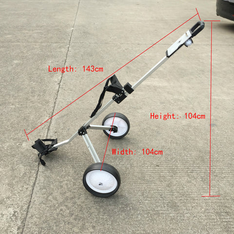 Lesmart Deluxe Steel Golf Push Cart
