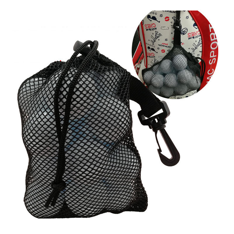 Lesmart Durable Nylon Mesh Drawstring Golf Balls Bag 5 PSC
