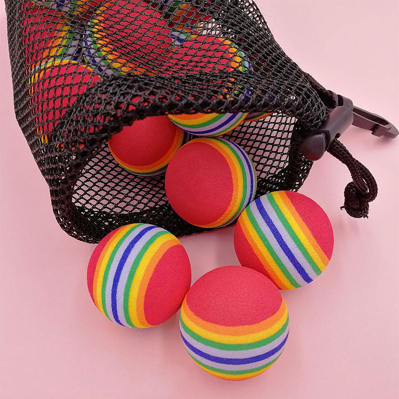 Lesmart Durable Nylon Mesh Drawstring Golf Balls Bag 5 PSC