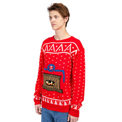 Lesmart Fireplace Ugly Christmas Sweater
