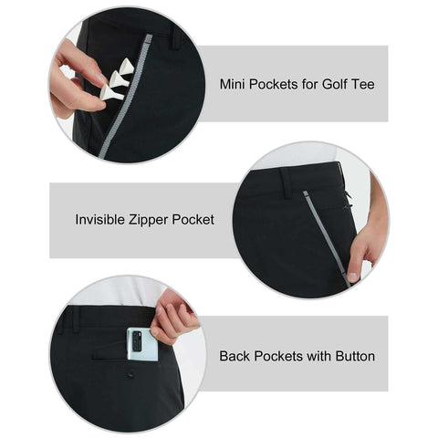 Lesmart Fit Stretch Golf Short with Pockets