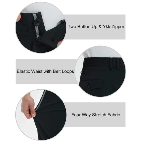 Lesmart Fit Stretch Golf Short with Pockets