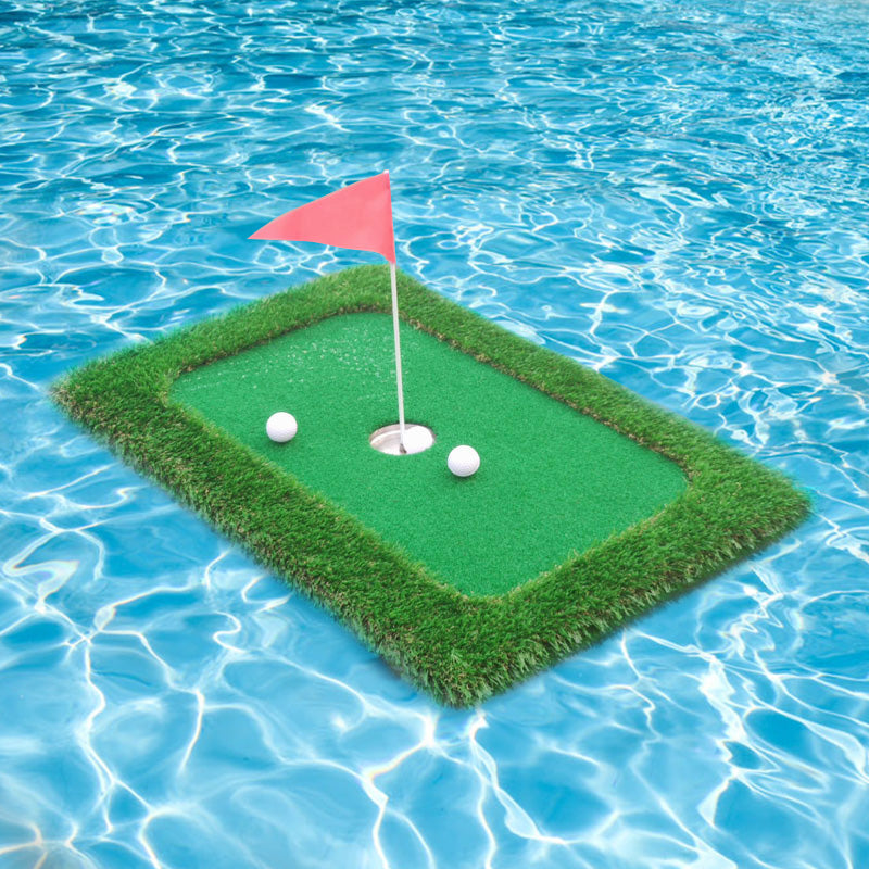 Lesmart Floating Chipping Green for Pool  Floating Putting Green  Floating Golf Turf
