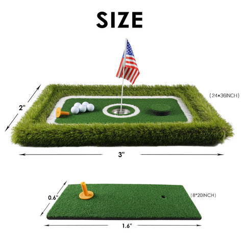 Lesmart White Line Floating Putting Green For Pool - Exclusive Golf Gift Idea