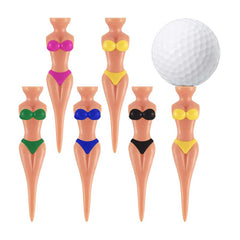 Lesmart Funny Lady Bikini Golf Tees, 76 mm/ 3 Inch(30 pcs)