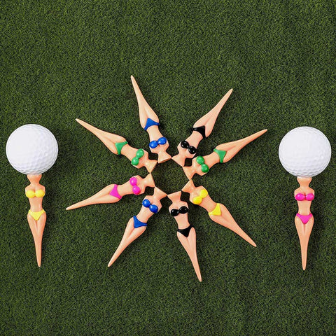 Lesmart Funny Lady Bikini Golf Tees, 76 mm/ 3 Inch (30 pcs)