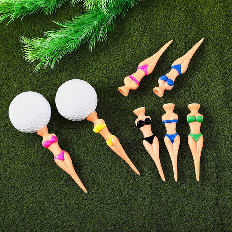 Lesmart Funny Lady Bikini Golf Tees, 76 mm/ 3 Inch (30 pcs)