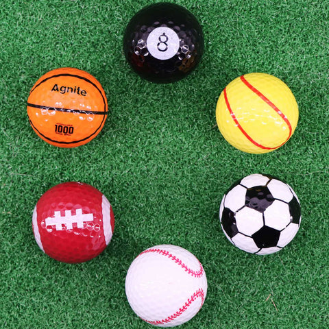 Lesmart Funny Novelty Golf Balls 6 Packs