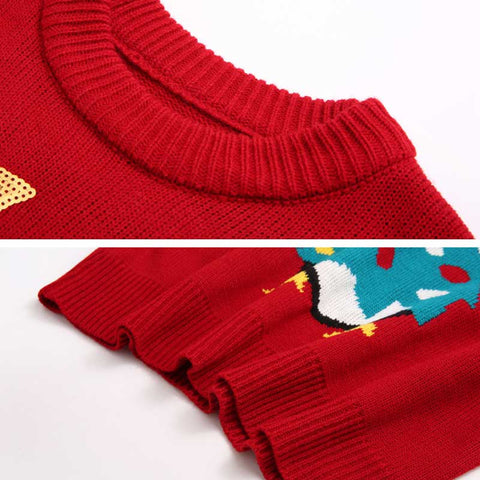 Lesmart Funny Penguin Ugly Christmas Sweater