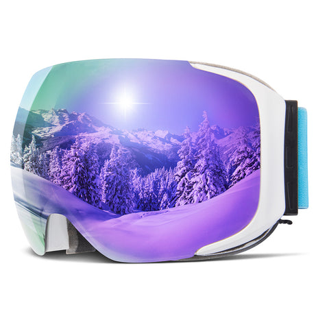 Lesmart G2 Magnetic Snowboard/Polarized OTG UV400 Skiing Goggles