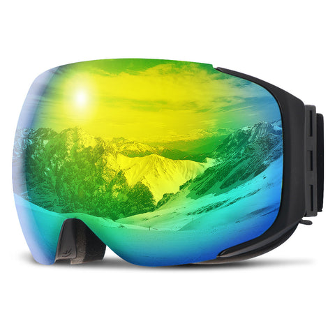 Lesmart G2 Magnetic Snowboard/Polarized OTG UV400 Skiing Goggles