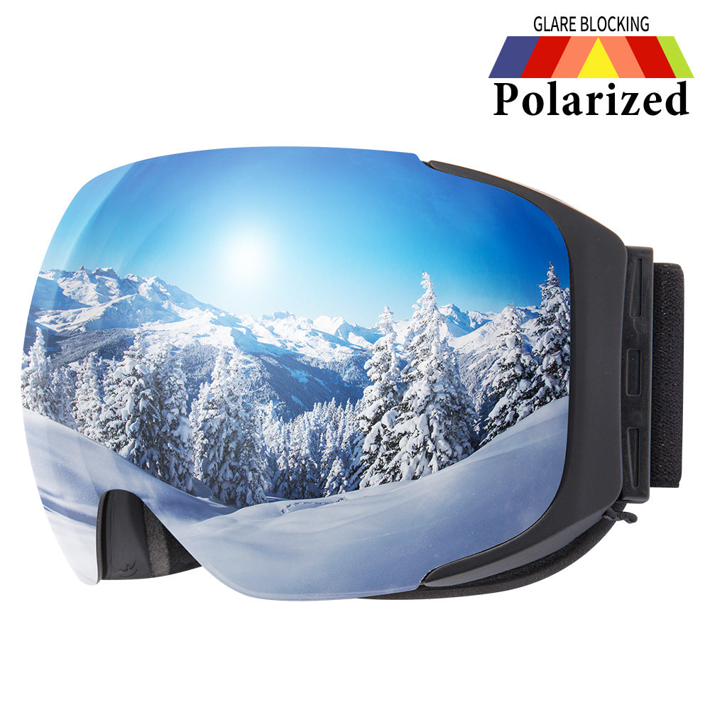 Lesmart G2 Magnetic Snowboard/Polarized OTG UV400 Skiing Goggles