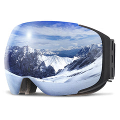 Lesmart G2 Magnetic Snowboard/Polarized OTG UV400 Skiing Goggles