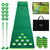 Lesmart Golf Beer Pong Game Green, Includes 2 Green Putters, 10 Golf Balls