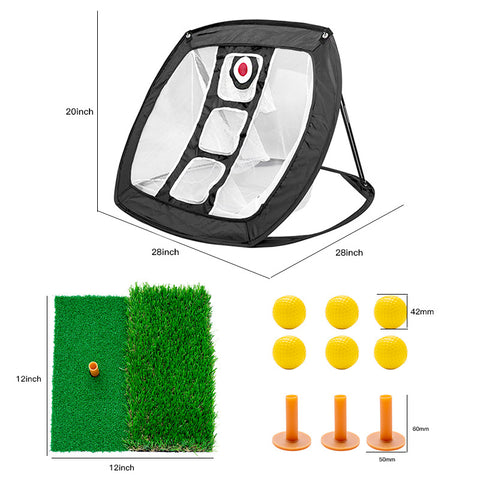 Lesmart Golf Chipping Net with 3 Targets